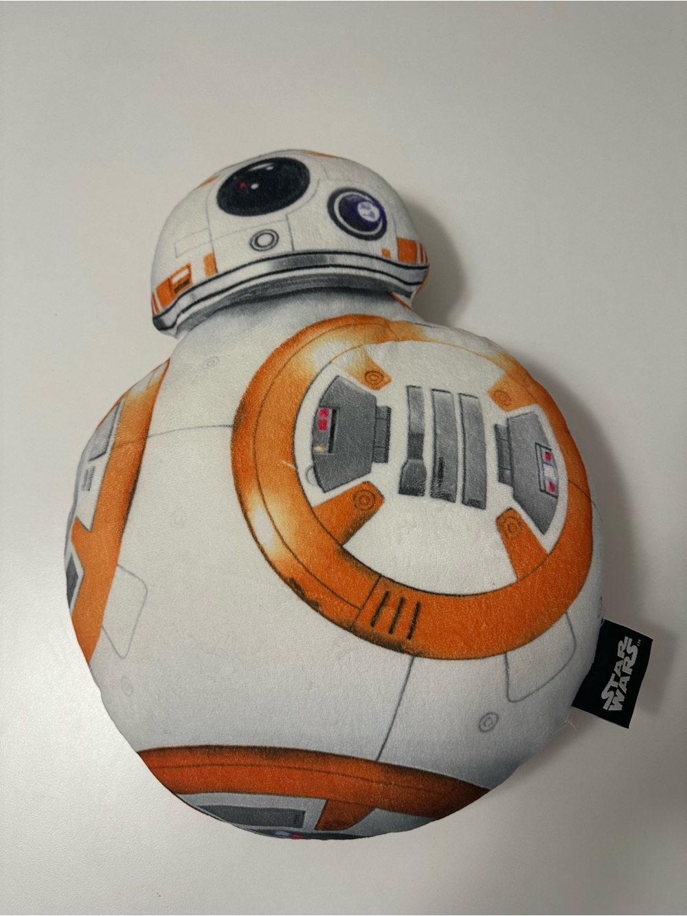 Star Wars BB-8 Plush Accent Pillow in White and Orange
